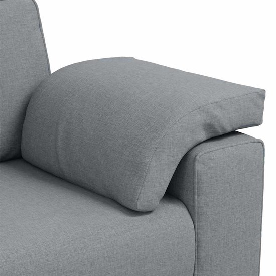 vidaXL - Love - Siège - Gris clair - 120 - cm - Tissu