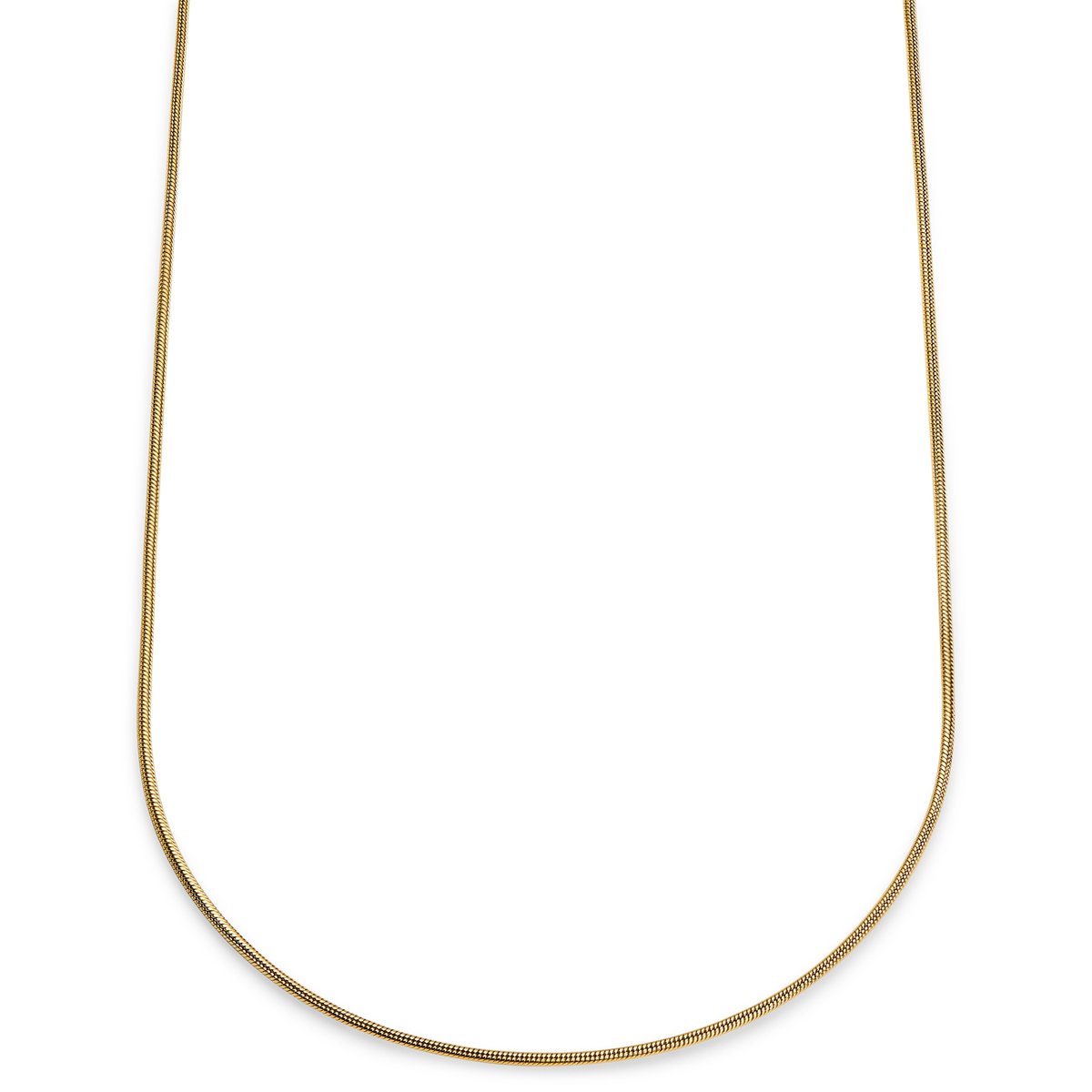 Essentials | 2 mm Goudkleurige Ketting met Slangenschakels
