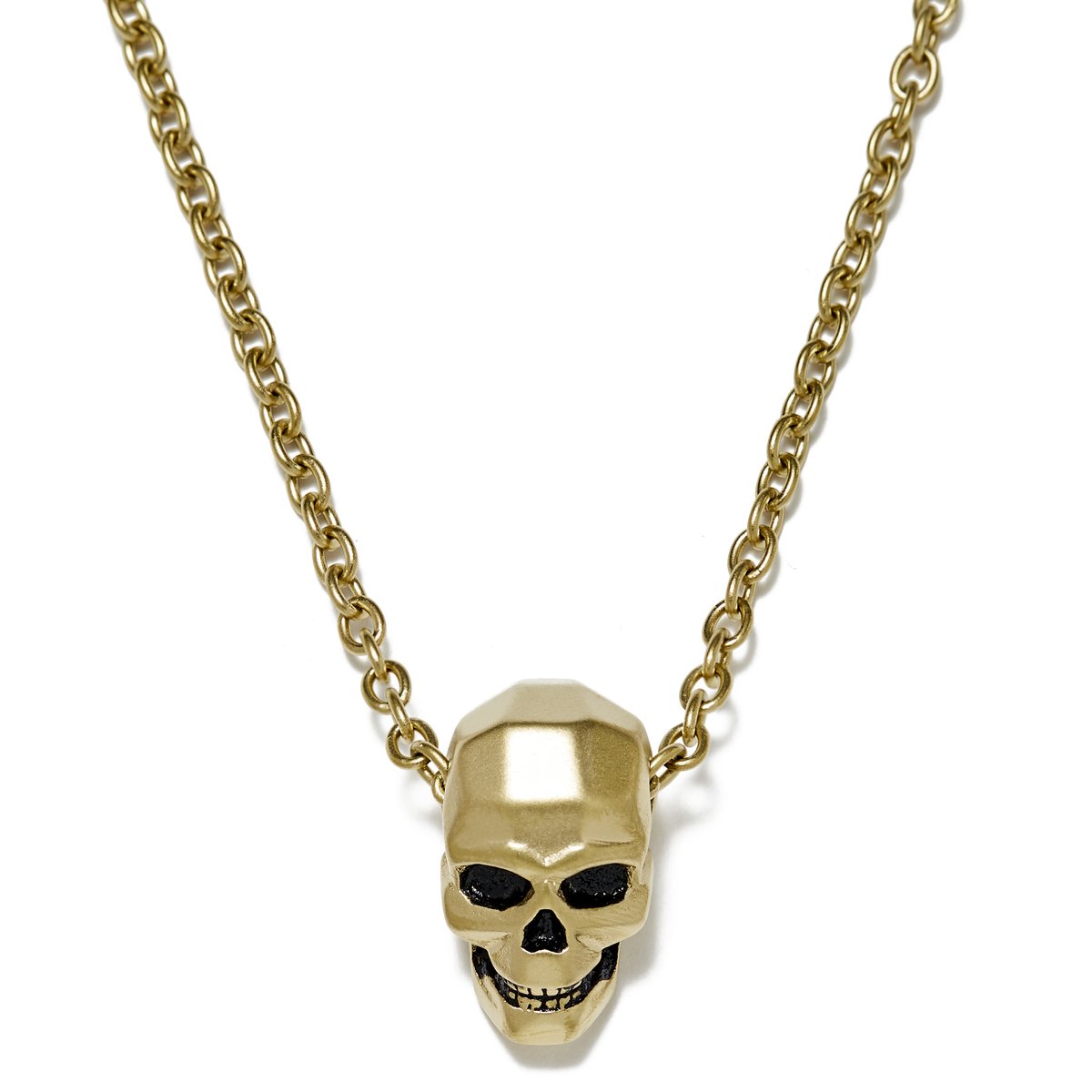 Jax Goudkleurige Stalen Schedelketting