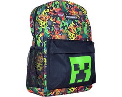 Minecraft Rugzak Creeper Jongens – Schooltas Kinderen met Laptopvak 17 Inch - Rugtas Meisjes