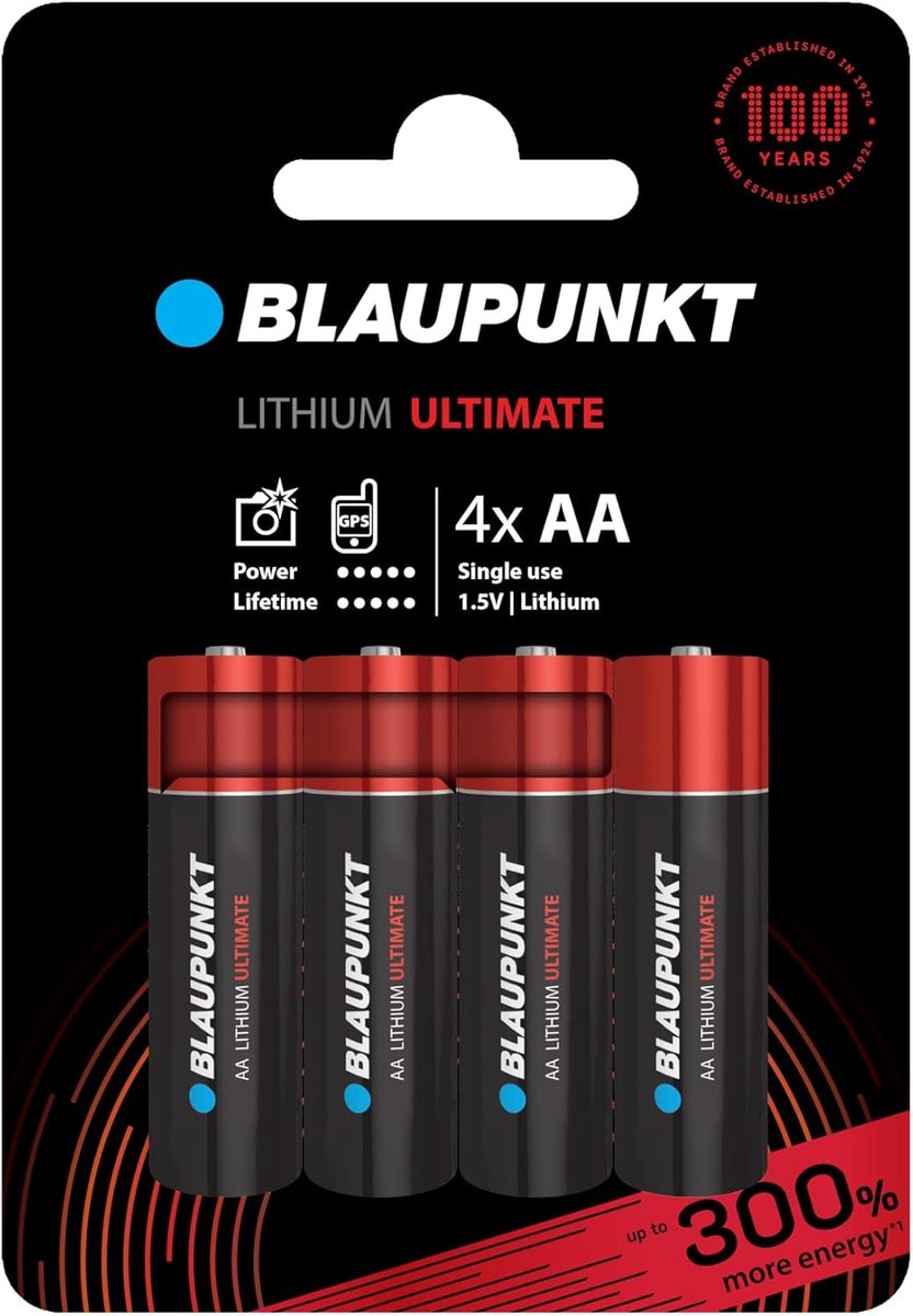 Lithium Batterijen - Energie Cellen - Digitale Apparaten - Lange Levensduur - 4 Stuks