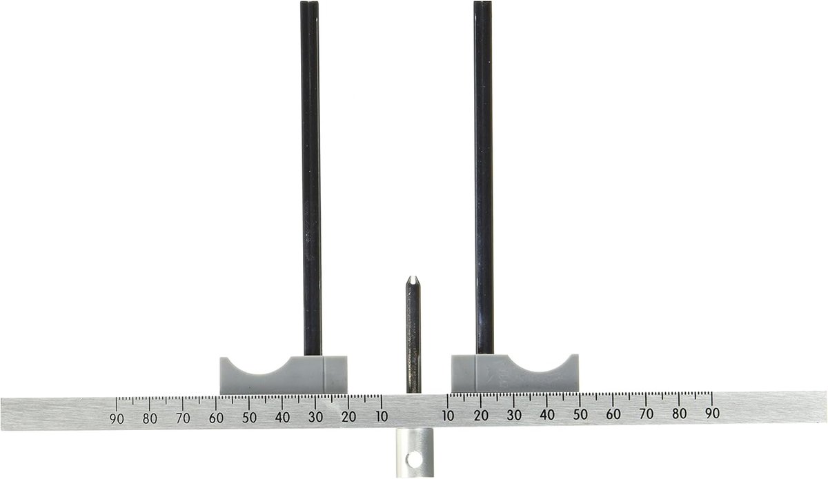 Cilindermeetmeter - Meetinstrument Deurslot - Lengte Bepalen - Snel en Nauwkeurig - Aluminium Zilver
