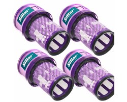 Sillar Stofzuigerfilter – wasbaar - vervangingsfilter geschikt voor Dyson V12 Detect Slim Absolute Total Clean – 4 stuks – vervangt 971517-01