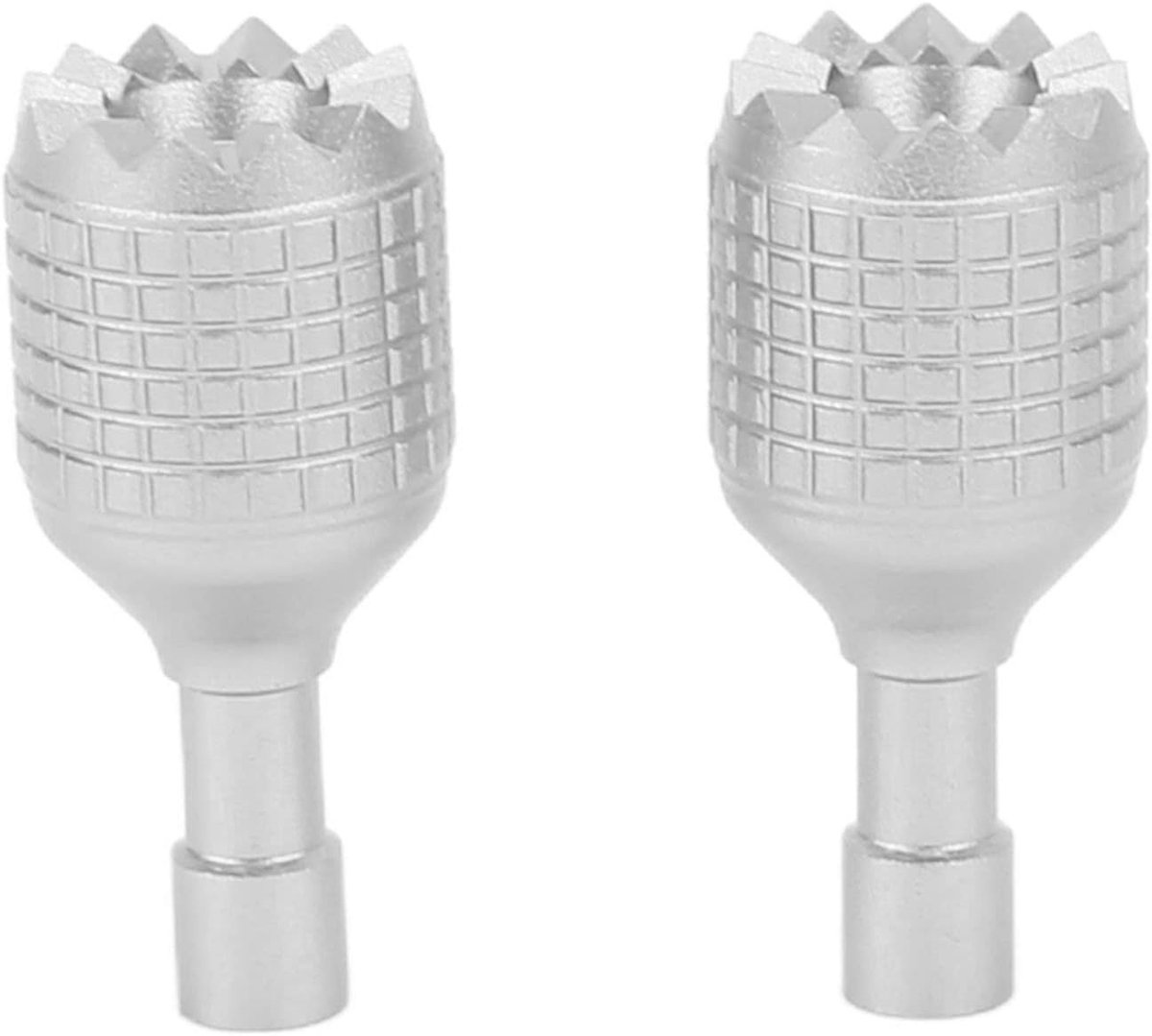 Drone Joysticks - Afstandsbediening Sticks - Precisie Vliegen - CNC Aluminium - 2 Stuks - Zilver