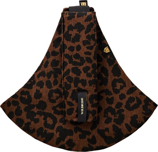 Wildride® Kinderdrager - Lichtgewicht & Draagbaar - Heupdrager Voor Kinderen van 9 Maanden tot 4 Jaar - Draagzak voor Baby en Peuter - Baby Carrier - Tot 20 kg - Luipaard Print Bruin