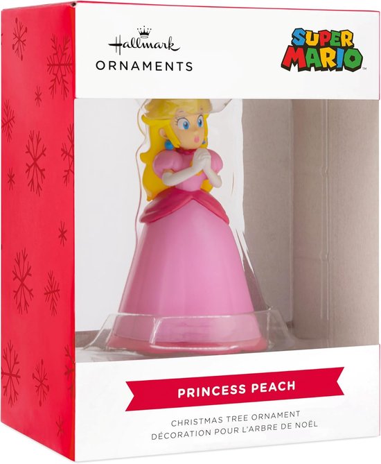 Hallmark Nintendo Super Mario Princess Peach ornement de Noël - Boule de Noël - 7 cm