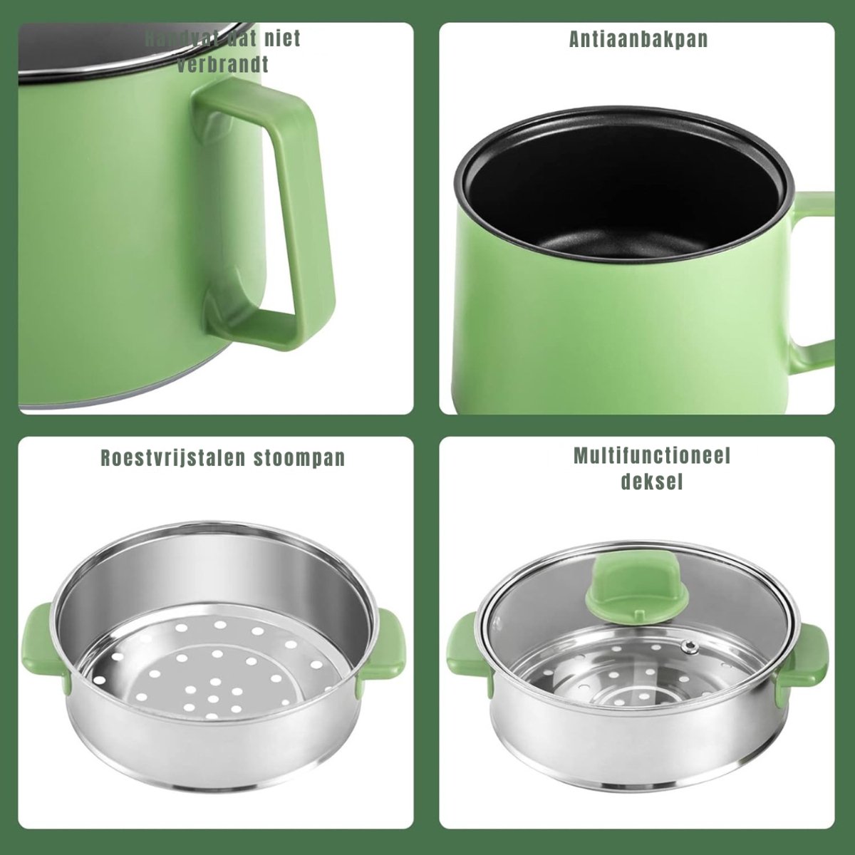 Groupe SEB DYNA® Multicooker Groen 17cm - Slowcooker - afbeelding 2