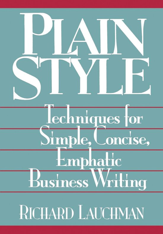 Plain Style - cover