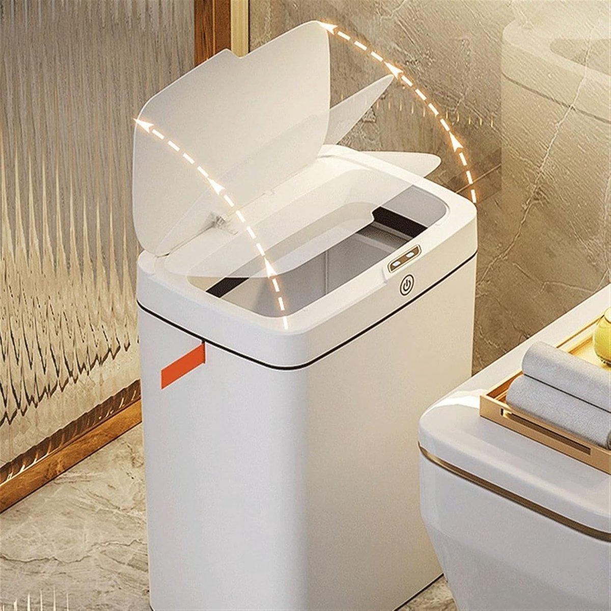 Pedaalemmer met Deksel 15L/18L Kunststof Afvalbak met Binnenemmer en Drukdeksel – Compacte Prullenbak voor Keuken, Badkamer en Kantoor – 25 x 25 x 35 cm – Abkantoor