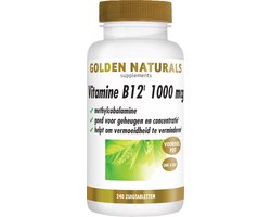 Golden Naturals Vitamine B12 1000 mcg (240 veganistische zuigtabletten)
