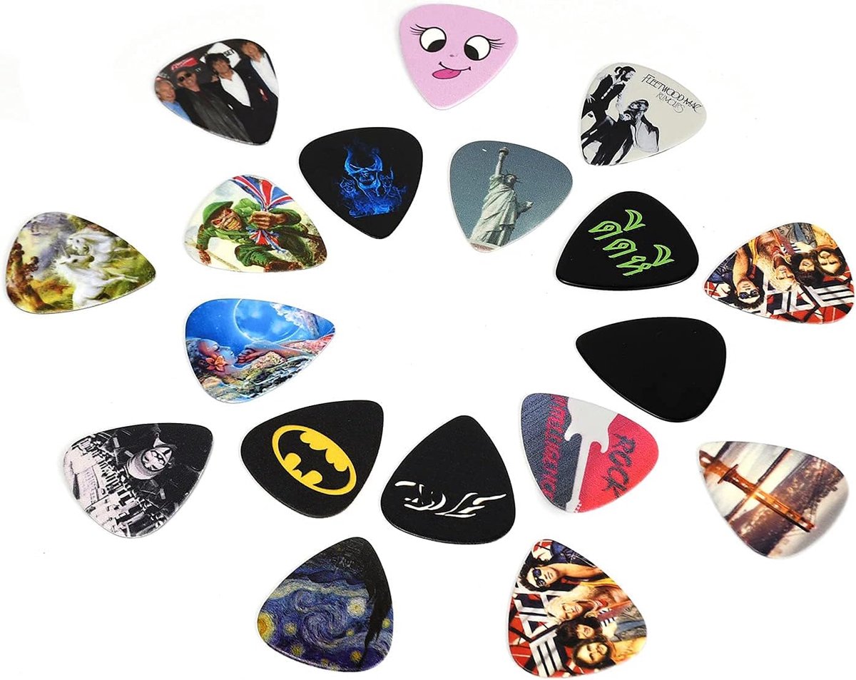 Gitaar Plectrums - Picks Plektra - Muziek Maken - 200 Stuks Set - 3 x 2.5 cm - Gesorteerd