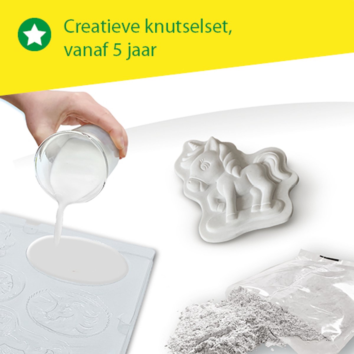 SES Creative Gieten en Schilderen Set - Baby Unicorns met Verf - Voor Meisjes vanaf 5 Jaar - Knutselen - Schoencadeautjes Sinterklaas — cadeau in Hobby - foto 3