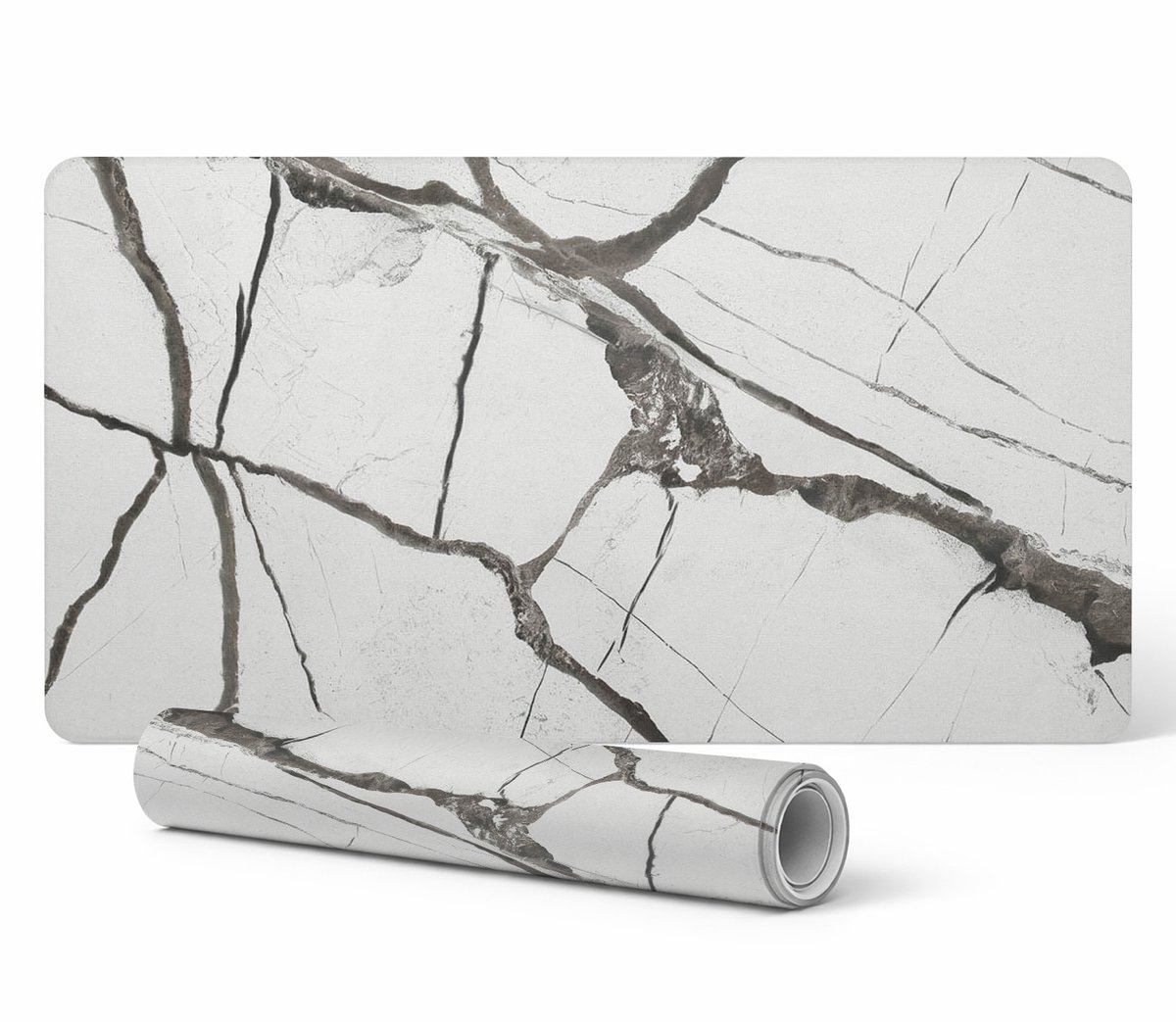 Antislip gamingmuismat met marmerlook, 100x50 cm