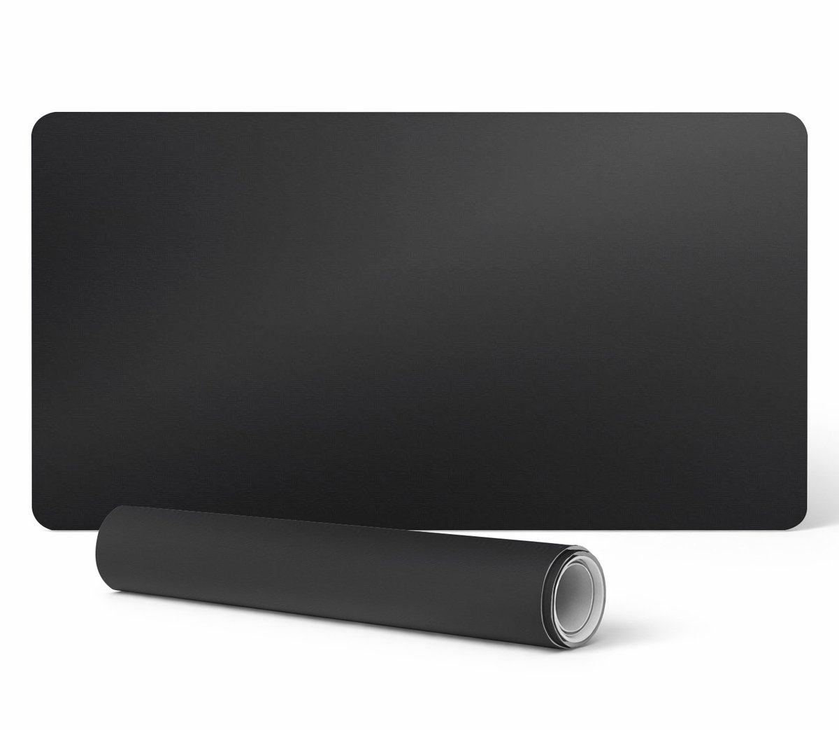 Vinyl beschermmat voor op de werkplek, zwart, 120x60 cm