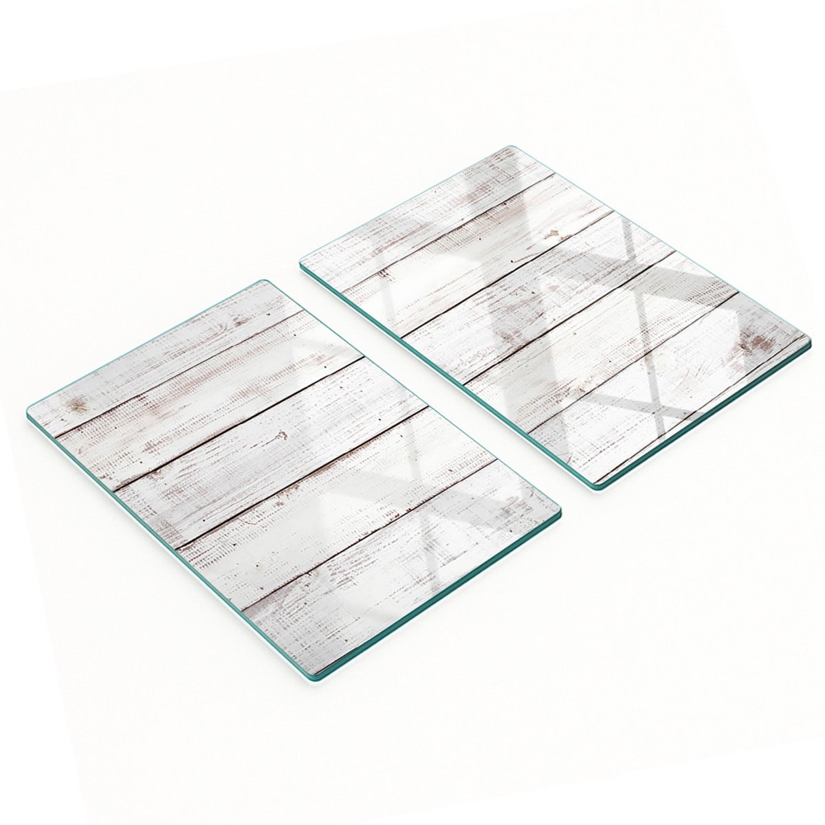 Glazen snijplanken met afbeeldingen, houten wanddecoratie, 2x40x52 cm