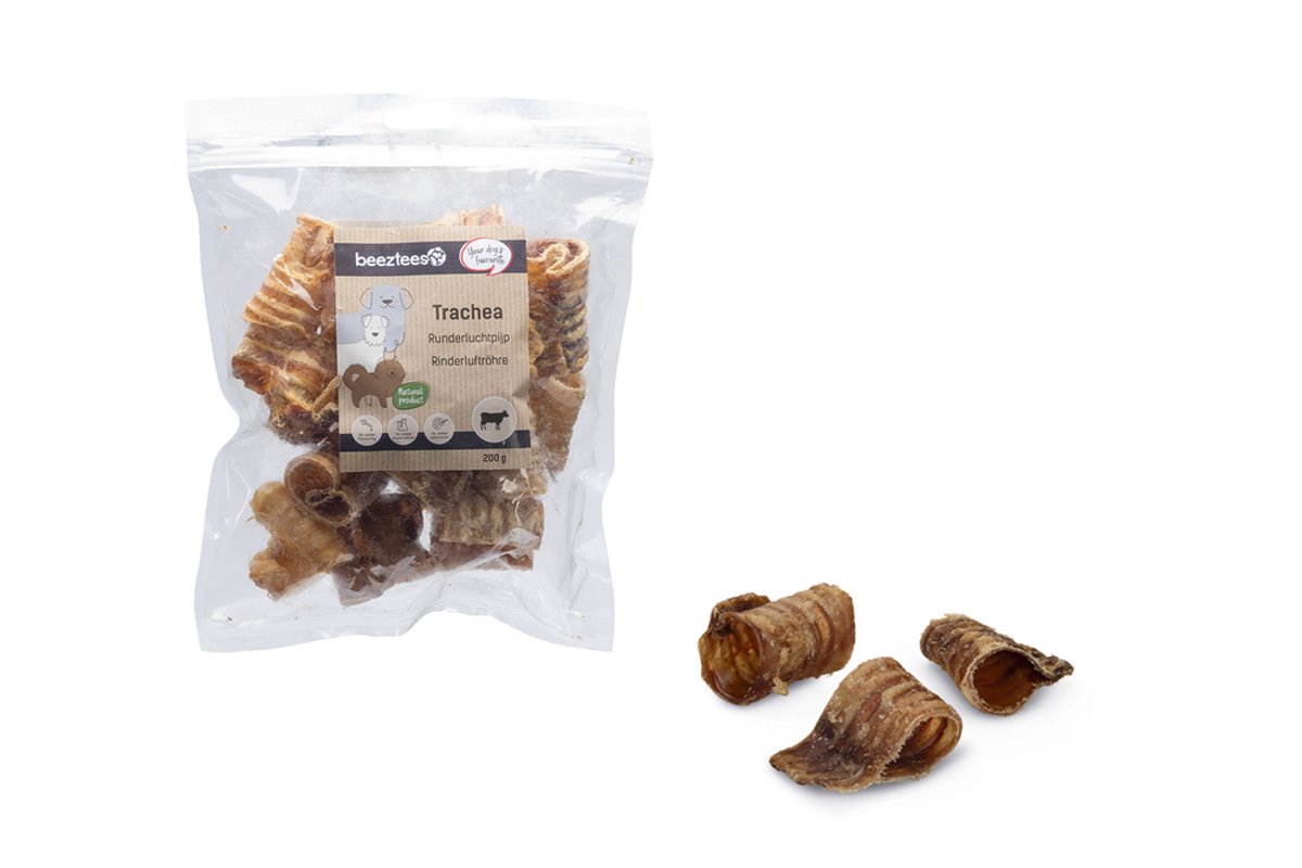 Beeztees Runderluchtpijp - Hondensnack - 200 gram