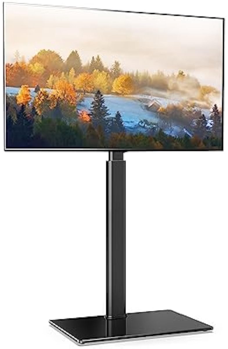 TV-Standaard Vloer 32–60 inch – Draaibaar & Hoogte Verstelbaar – Universele TV-Stand voor Vlakke & Gebogen LCD/LED/OLED – 600x400 mm