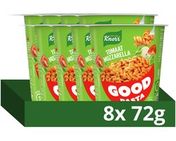 Knorr Good Pasta - Tomaat Mozzarella - zonder smaakversterkers, kleurstoffen en conserveermiddelen - 8 x 72 g