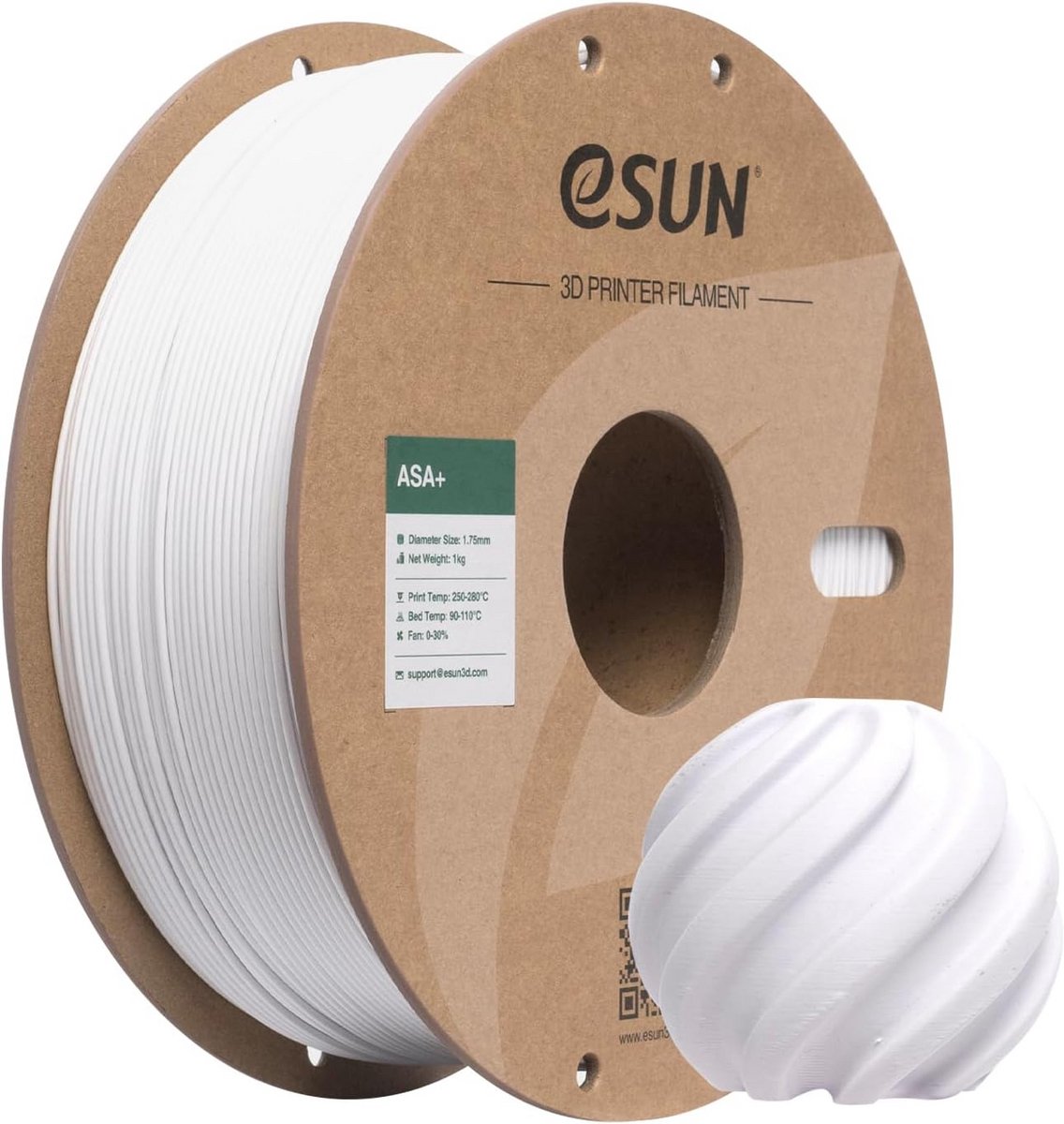 Weerbestendig ASA+ 3D Printer Filament 1.75mm voor Buitenonderdelen 1KG