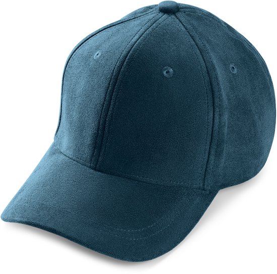 Lacuna | Casquette de baseball en faux daim bleu marine