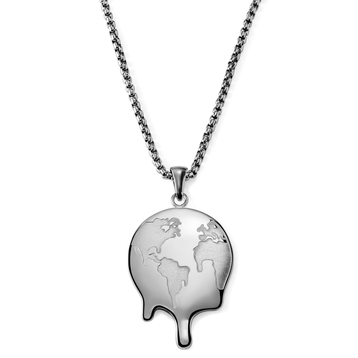 Fahrenheit | Ketting met Aardehanger van Smeltend Staal