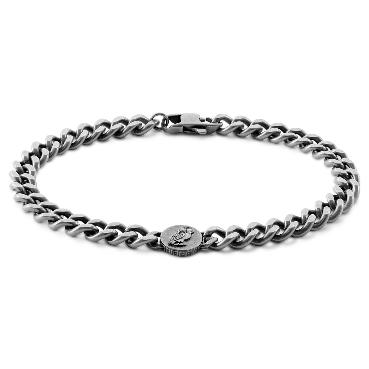 Obelius | Vintage Zilverkleurige Uil van Athena Armband