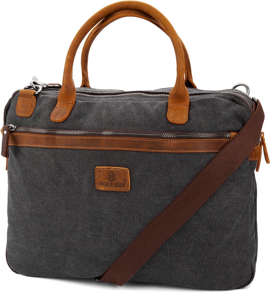 Shane Grijze & Tankleurige Laptoptas