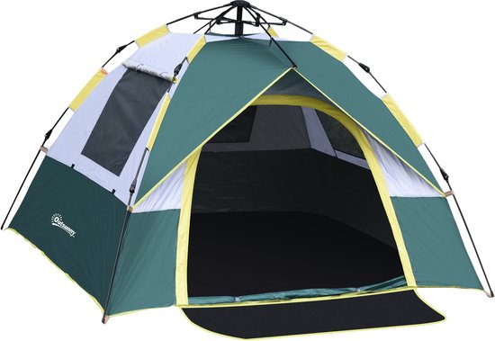 Outsunny Koepeltent - Polyester - 205x195x135cm - Groen