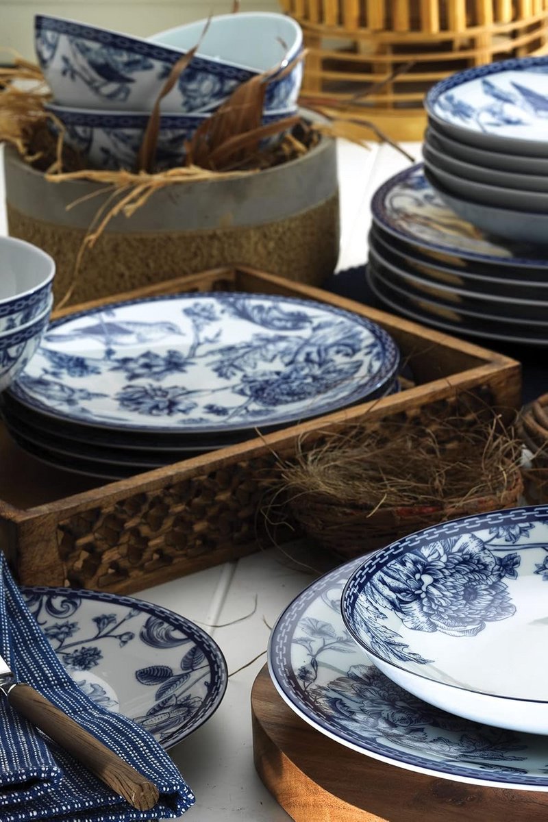 24-delige Porseleinen Servies Set voor 6 Personen