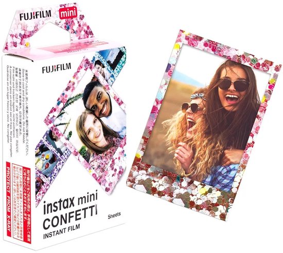 Fujifilm mini Confetti pellicule polaroid 10 pièce(s) 54 x 86 mm