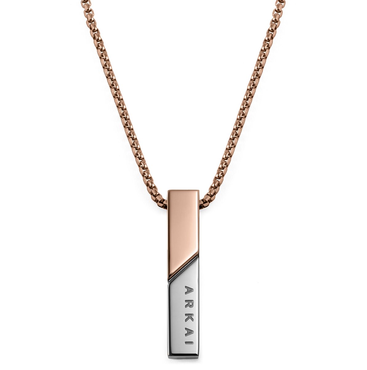 Rico Roségoudkleurige & Zilverkleurige Ketting met Hanger
