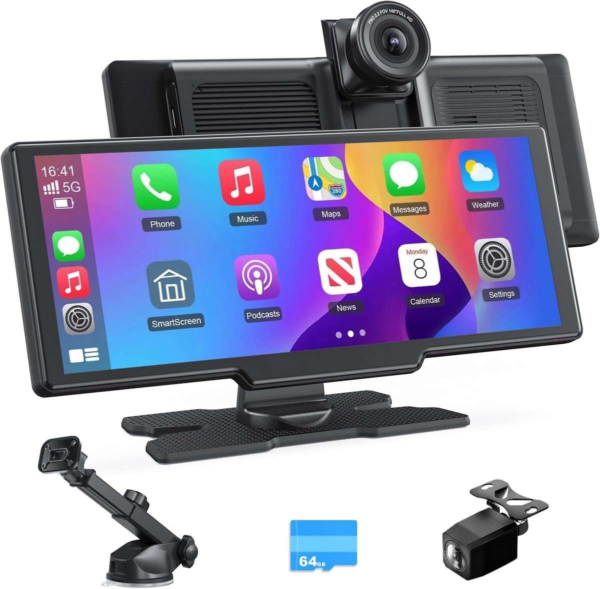 Draadloze CarPlay Adapter 4K en 1080P Schermondersteuning