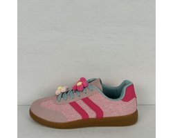 Leuke retro sneakers met bloemetjes roze Roze / 40