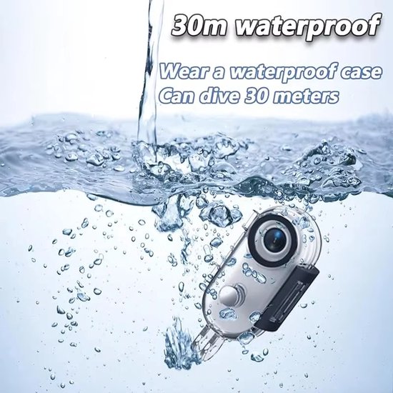 4K Mini-recorder voor motorfietsen - Vingeractiecamera met wifi - Wit - Lichtgewicht POV-camera - Camera voor motorfietsen en fietsen - Sportcamera voor gebruik op de weg - Vlogcamera voor huisdieren en bodycam — afbeelding 4
