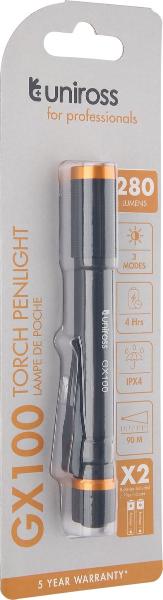 Uniross GX100 Torch Penlight 280lm