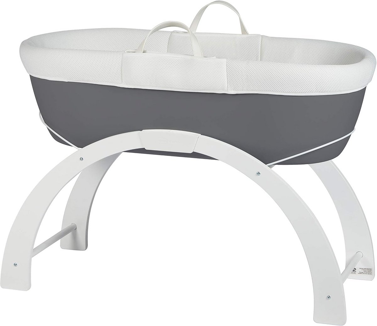 Wiegmand met Matras Grijs voor Baby's