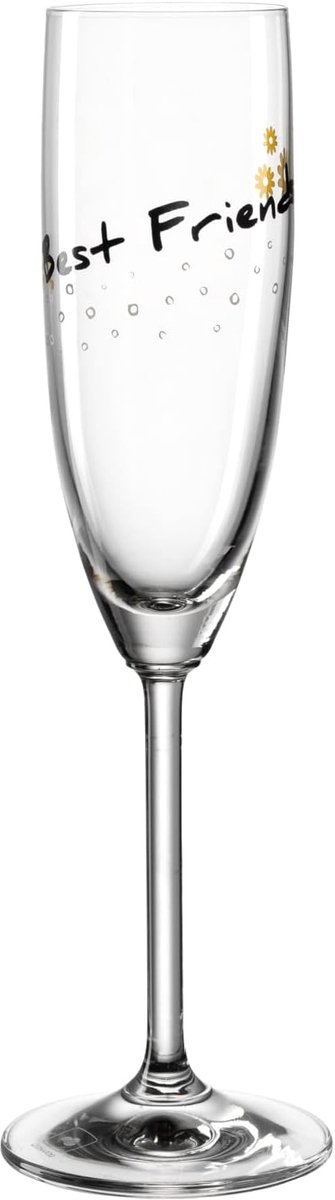 Champagneglas met 'Best Friends' opschrift - 200ml - Vaatwasserbestendig Proseccoglas