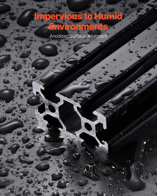Groeven In Rails VEVOR 5-Delige Set van 1200 mm Aluminium Profielen met T-Groeven, 2040 ...