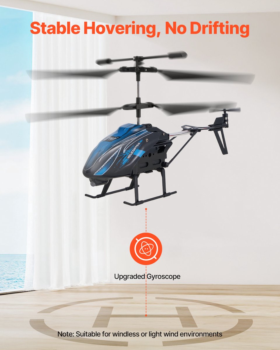 VEVOR RC-Helikopter, 2,4 Ghz Afstandsbedieningshelikopter, 3,5-Kanaals RC-Vliegtuig, 16 Minuten Vliegtijd, Hoogtebehoud, Opstijgen/Landen met Één Knop En Led-Verlichting, Speelgoed voor Kinderen Vanaf 8 Jaar — cadeau in Spellen & Speelgoed - foto 8