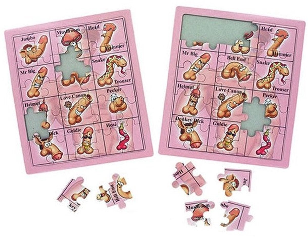 2 penis JGA puzzel 20 x 17cm