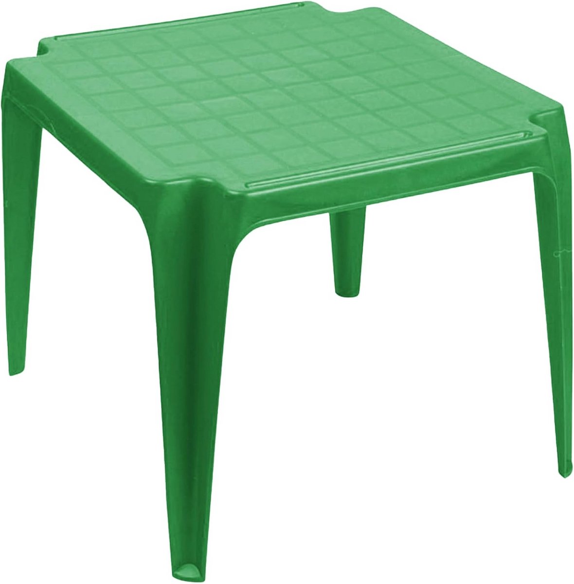 Bijzettafel Kinderen - Kindertafel Tuinmeubel - Buiten Spelen - Kunststof Materiaal - 55 x 50 x 44 cm - Groen