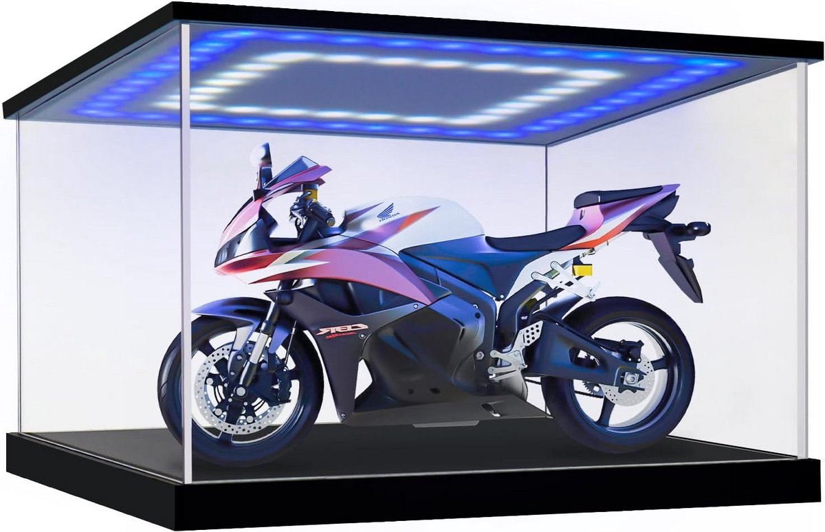 Vitrine Kast voor Miniaturen en Verzamelfiguren met LED-verlichting Acryl