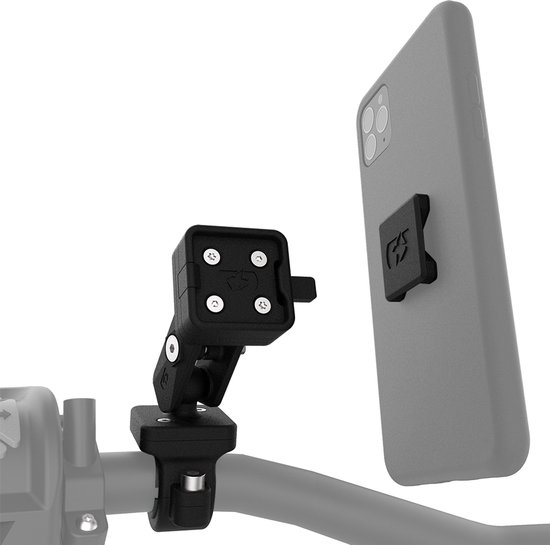 Telefoonhouder fiets Oxford CliqR 360° draaibaar, verstelbaar voor stuur 22-31,8mm, inkl. adapters
