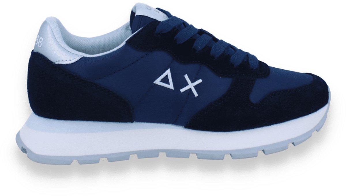 Sun 68 Dames Sneaker Ally Gold Silver 07 Navy Blue | Blauw | Maat: 37