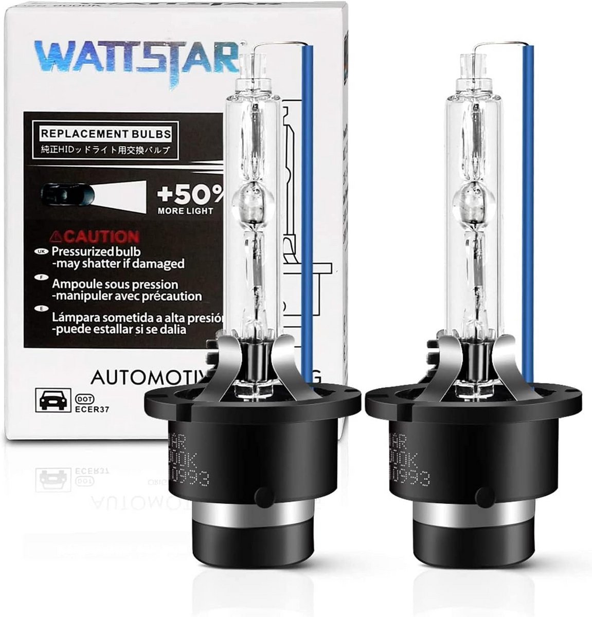 Xenon Koplamp Vervanging HID Bollen 35W D2S 4300K Warm Wit Set van 2