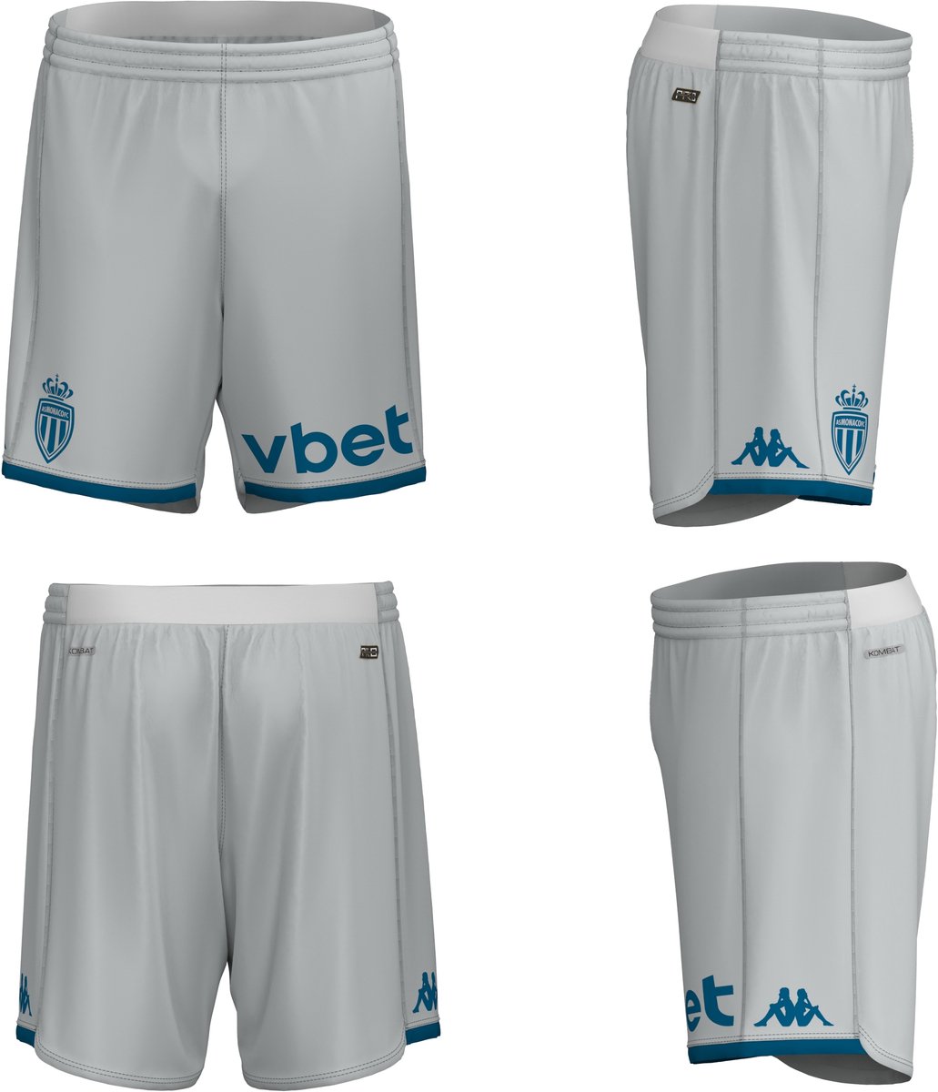 Korte AS Monaco Kombat Ryder Pro 2023/24 Grijs