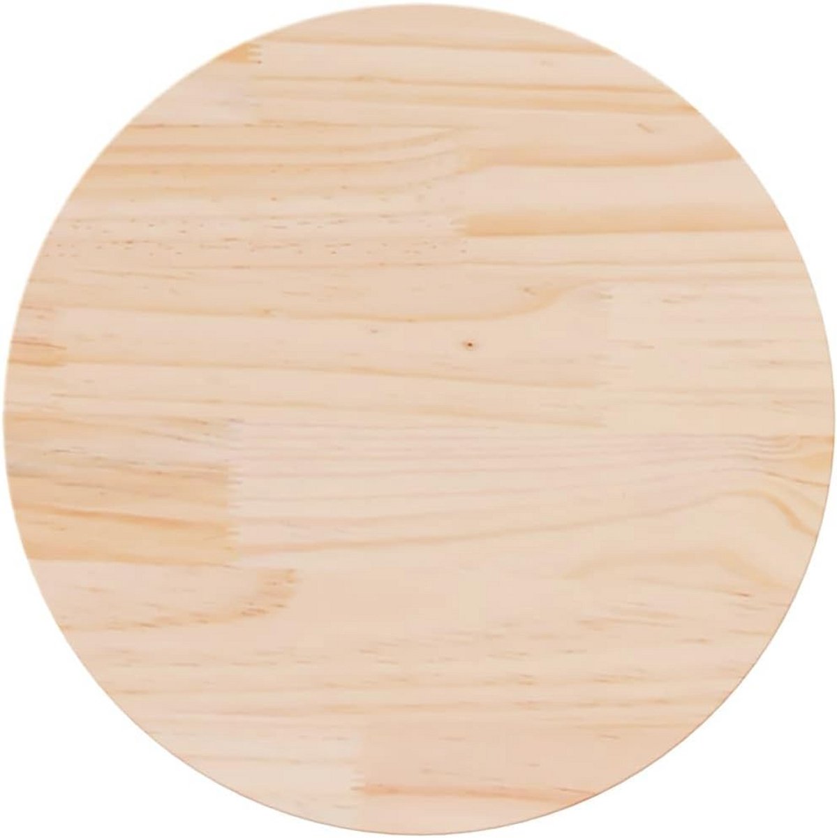 Rond Tafelblad Massief Grenenhout 60 cm Diameter voor Eettafel of Salontafel