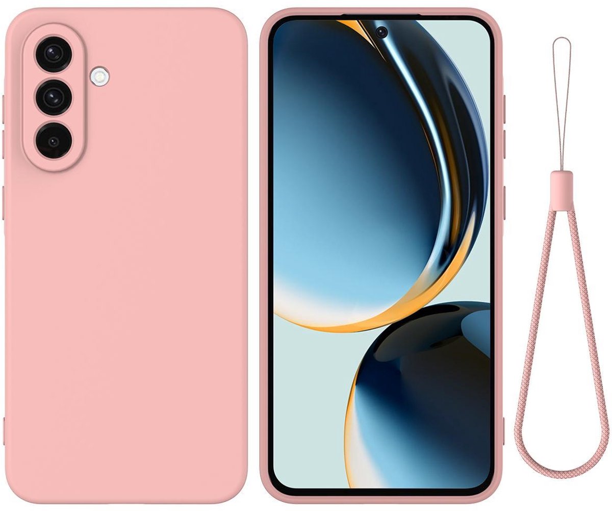 Mobigear Hoesje geschikt voor Samsung Galaxy A57 Siliconen Telefoonhoesje | Mobigear Rubber Touch Backcover | Galaxy A57 Case | Back Cover - Roze