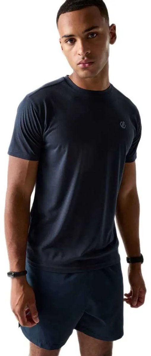 Dare2B Heren Agile Wandelshirt met korte mouwen Blauw
