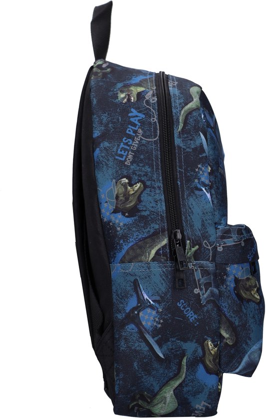 Studio V Extinct Legends - Rugzak - Gevoerd - 10,5 liter - 38 x 25 x 11 cm - Dinosaurus - Blauw